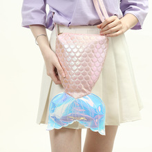 2019 3 Colors New Fashion Soft PU Mermaid Tail Bag Girls Gift Fish Tail Shoulder Bag Lady's Messenger Fishtail Crossbody Bags 2024 - buy cheap