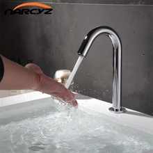 Narcyz Contemporary Basin Faucet Chrome Faucet Ceramic Plate Spool Water Saving Battery Power Automatic Infrared Sensor Buque 2024 - buy cheap