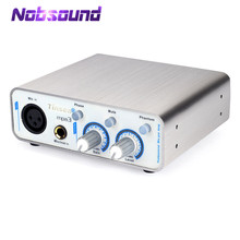 Nobsound Mini Microphone Preamplifier Full Balance XLR MIC-PreAmp Recording Sound Live Webcast 2024 - buy cheap