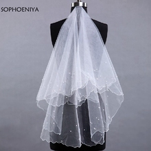 New Arrival Ivory wedding veil 2021 Cheap wedding accessories Voile mariage Velo novia welon slubny Bride veil sluier 2024 - buy cheap