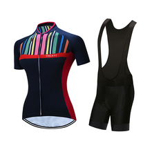 Women cycling clothes 2021 Summer short sleeve bike jersey bib set mtb bicycle clothing ladies sport outfit body suit shirts kit 2024 - buy cheap