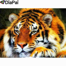 DIAPAI 100% Full Square/Round Drill 5D DIY Diamond Painting "Animal tiger" Diamond Embroidery Cross Stitch 3D Decor A21063 2024 - buy cheap