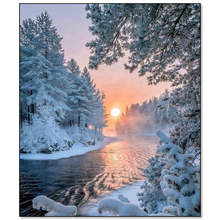New Diamond painting cross stitch Winter wonderland 3d Diy Diamond Embroidery Pasted Square mosaic full Drill home decor 2024 - buy cheap