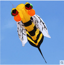 free shipping high quality 3m bee soft kite flying toys with control bar line diamond facial dinosaur kites reel queen kite 2024 - buy cheap