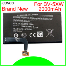 ISUNOO 10 шт./лот 2420 мАч BV-5QW BV5QW запасная батарея для Nokia Lumia 930 мартини Tesla 929 RM927 Batterie Bateria Batterij 2024 - купить недорого