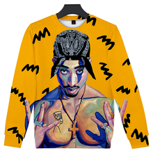 2pac 3D печатные свитера с круглым вырезом для женщин/мужчин модный свитер с длинным рукавом 2019 горячая Распродажа хип-хоп Повседневная Уличная одежда 2024 - купить недорого