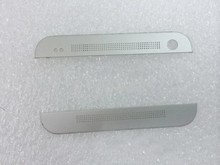 Серебристый Новый Ymitn передний верхний нижний корпус алюминиевая крышка чехол для камеры стеклянный объектив для HTC ONE M7 801s 801n 801e Замена 2024 - купить недорого