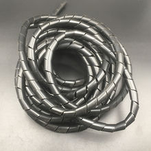 Cable negro de 5M para gestión de cables, carcasa de tubo de bobinado, banda Flexible de envoltura en espiral para ordenador y PC, 3mm, 4mm, 5mm, 6mm de diámetro 2024 - compra barato