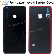 For huawei nova 4 Battery Cover Rear Glass Door back Housing Case VCE-TL00 VCE-AL00 Battery Cover With Camera Lens Replacement 2024 - buy cheap