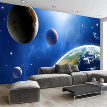 Beibehang Personalizado papel de parede 3d mural HD céu estrelado universo espaço planeta 3D pintura papel de parede do fundo da parede 3d papel de parede 2024 - compre barato