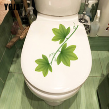 Yoja adesivos de 13x21.2cm para assento de vaso sanitário, plantas verdes, videira, decoração de parede para casa, quarto, decalque de decalque 2024 - compre barato