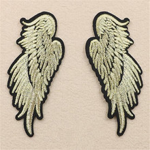 Clothing Diy embroider golden wings badge iron on patch deal with it girls patches for clothes badges stickers free shipping 2024 - buy cheap