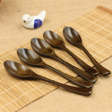 Wooden Tableware Nanmu Spoon For Coffee/Season/ice cream Small Children Scoop Friendly 5pcs/lot Japan Style 2024 - buy cheap