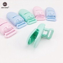 Let's Make Baby Accessories Pacifier Clips 30pcs Candy Colors Plastic Bib Holder Clips Baby Gift DIY Material Soother Clip 2024 - buy cheap