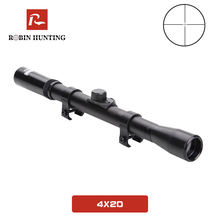 Mira telescópica de rifle crosshair, 4x20, equipamento de faixa, para áreas externas, telescópica, para caça, sniper com trilho de 11mm suporte de montagem 2024 - compre barato