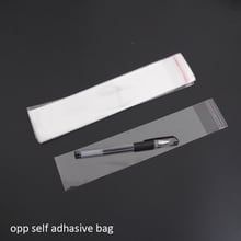 2021 Clear Resealable Bopp/ Pvc Bags 2.5x13cm(10+3) Transparent Opp Gift Plastic Packaging Bag Self Adhesive Seal 1000pcs/lot 2024 - buy cheap