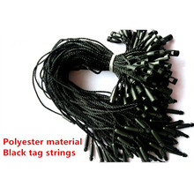 Polyester Tag Strings For Swing Tag Ropes Bullet Head Lock Cords 500pcs/lot , 19cm Black/White/Red Snap Lock Fastener 2024 - buy cheap