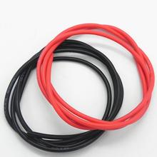 50 set/lote 14AWG Cable de silicona de alta temperatura/Cable de Gel de sílice/Cable de cobre estañado de silicona 1 M negro + 1 M DZ0178 rojo 2024 - compra barato