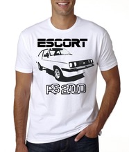 Recente americano clássico carro escolta rs2000 tshirt homme 2019 novo casual de manga curta homens legal camisetas topos 2024 - compre barato