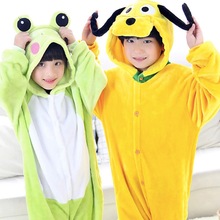 Unisex Children Clothing Frog & Dog Animal Pajamas sleepwear Jumpsuit kids clothes baby rompers Flannel Onesie Pyjama Costumes 2024 - buy cheap
