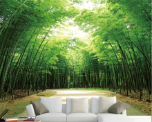 Beibehand-papel de parede personalizado, sala de estar, quarto, mural 3d, estéreo, beleza, bambu, fresca, plano de fundo de tv, decoração 2024 - compre barato