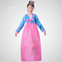 Criança bordado coreano tradicional vestido de minorias étnicas menina coreano hanbok roupas crianças coréia vestido de casamento oriental 18 2024 - compre barato