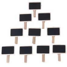 10Pcs/lot Mini Clip On Blackboard  Words Message Blackboard Decor Wooden Chalkboard Shaped Clip For Wedding Party 2024 - buy cheap