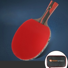 Professional Table Tennis Paddle Ping Pong Racket Soft Sponge Rubber Ergonomic Long/Short Handle Table Tennis Racket 2024 - buy cheap