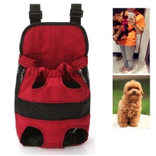 Рюкзак-переноска для собак, красный цвет, для путешествий на открытом воздухе, дышащие сумки с ручкой на плечо для маленькие собаки, кошки, чихуахуа 2024 - купить недорого