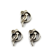 20pcs/lot  Diy Fashion Alloy Vintage Silver Owls Charms For Floating Living Memory Locket 2024 - buy cheap