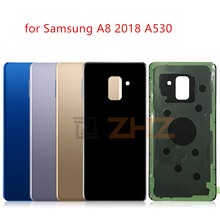 For SAMSUNG Galaxy A8 A530 2018 Back Battery Cover Door Rear Glass Housing Case Replace For SAMSUNG A530 Battery Cover 2024 - buy cheap