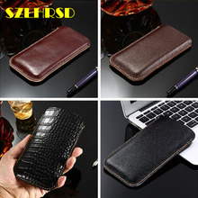 SZLHRSD Genuine Leather phone bags For Xiaomi Pocophone F1 Mi 8 Mi 6X Redmi 5 Plus 6A cases Flip cover slim pouch stitch sleeve 2024 - buy cheap