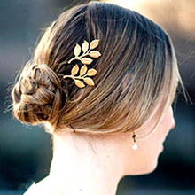 Bestselling Gold-color Leaves Bridal Hair Pins Fashion Jewelry Wedding Hair Accessories Hair Pins And Clips 2024 - buy cheap