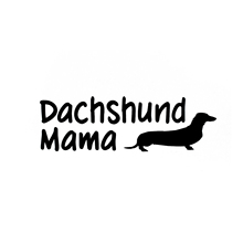 Dachshund mama mom dog puppy car truck window decal Checkered Flags Windshield Sticker  Vinyl Car Wrap 2024 - buy cheap