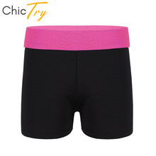 Chicetria short infantil elástico para adolescentes, roupa de ginástica, yoga, slim fit, esportivo, malhação, calções de balé para meninas, roupa de dança 2024 - compre barato