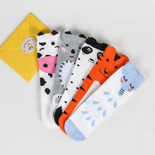 Children spring autumn period boy socks cotton baby girl floor socks kid students cartoon socks knee high leg warm cloth 2024 - buy cheap