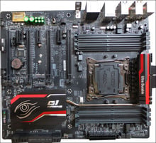 Placa-mãe gigabyte com 5 x99 soquetes, original, usada, lga 2011 v3 ddr4, usb, sata3 2024 - compre barato