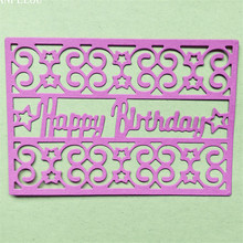 PANFELOU de Pascua Feliz borthday DIY Scrapbooking tarjetas de álbum de papel cortadas con troquel de artesanía de metal plantillas golpe cortes muere de corte 2024 - compra barato