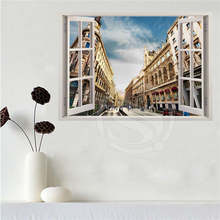 Poster de tela personalizado beleza de paris, poster da janela, de tecido, de parede, estampada, de tecido de seda, embutida w33 2024 - compre barato