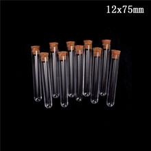 10pcs/lot  6-inch 20ml Plastic Test Tube With Cork Clear Lab Experiment Favor Gift Tube Refillable Bottle Lab Supplies 2024 - buy cheap