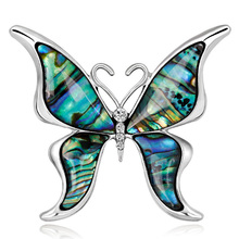 Zlxgirl jewelry metal shell butterfly pin brooch men kids christmas gifts fashion vintage insect broches bouquet bags accessory 2024 - buy cheap