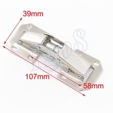 Dobradiças largas de ponte de ferro com certificação de qualidade, 4 peças, 107mm x 39mm, dobradiças de bilhar 2024 - compre barato