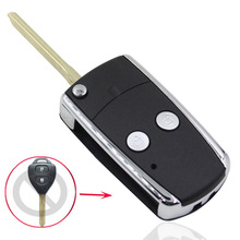 2 Button Folding Flip Remote Key Fob Case For Toyota Camry Corolla Yaris Hilux Shining Metal Frame Key Cover Shell 2024 - buy cheap