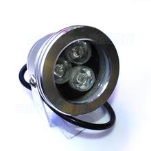 waterproof IP68 flat lens 3w DC12v led fountain swimming pool light warm/cold white spotlight underwater for pond lamp 2024 - buy cheap