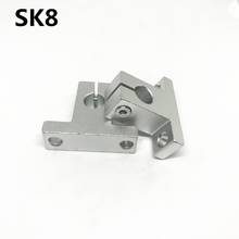 10pcs SK8 8mm linear bearing rail shaft support XYZ Table CNC Router SH8A Free Shipping 2024 - buy cheap
