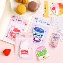 Kawaii Fruit Drink Sticky Notes Memo Pad Cute Stationery Planner Notepad Paper Bookmarks School Office Supply 2024 - buy cheap