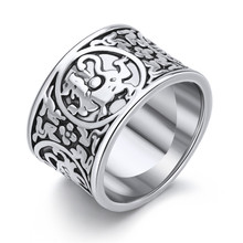 1 шт. модное крутое Скульптурное кольцо с абстрактным драконом в стиле панк, винтажное серебряное кольцо с драконом для женщин и мужчин, ювелирные изделия R193-T2-8 2024 - купить недорого