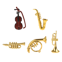 5 Styles Miniature Musical Instrument Model for 1/12 Dolls House Garden Accessories 2024 - buy cheap