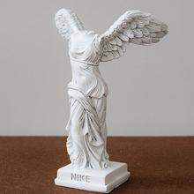 Mitología griega, Estatua de la victoria de la figura europea, decoración, artesanía, escaparate, Ángel, pequeños adornos, estantería para el hogar 2024 - compra barato