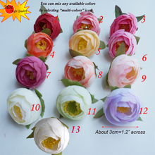 50pcs Artificial Silk Flowers Heads Fake Camellia  As DIY Craft Supplies Of Wreath Wedding Decoration flores artificiais 2024 - buy cheap